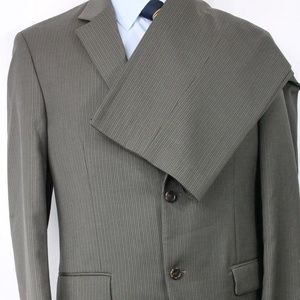 40R Michael Kors Wool Double Vent Flat Front Suit